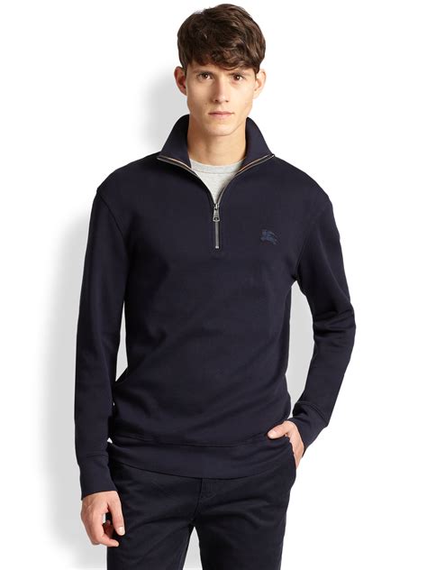 burberry mens embroidered sweatshirt|burberry men's half zip pullover.